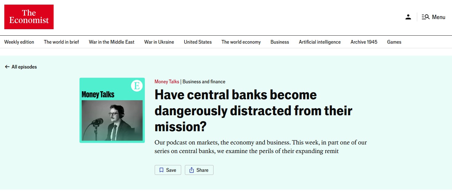 Economist headline on mission
